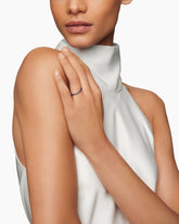 DY Eden Band Ring in Platinum with Pavé Blue Sapphires, 1.85mm